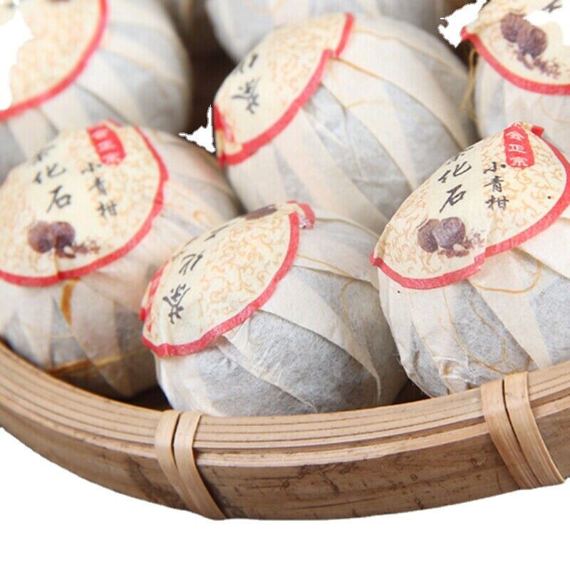 HelloYoung Pu-Erh Tea Crushed Stone Tea Little Green Mandarin Pu'er Tea 500g Tangerine Peel
