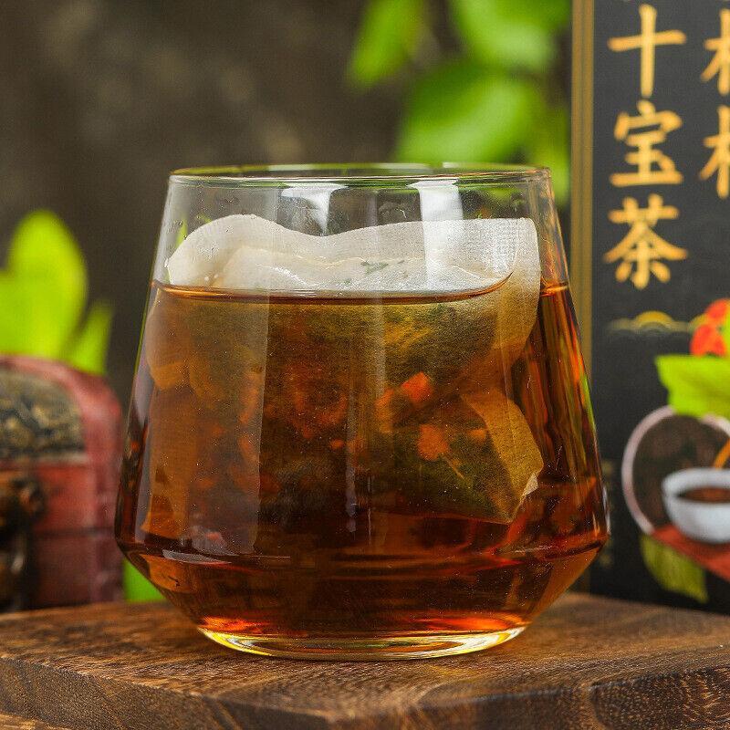 Health Tea Nanjing TongRenTang Ginseng Wolfberry Mulberry Ten Treasure Tea