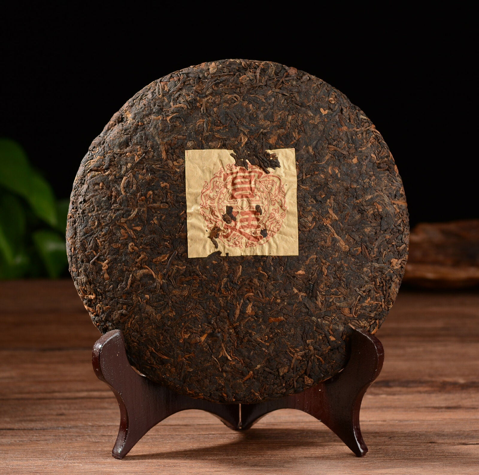 HelloYoung TeaPu-Erh Cooked Tea Cake Yunnan Ecological Pu'er Black Tea Organic 357g Palace Old