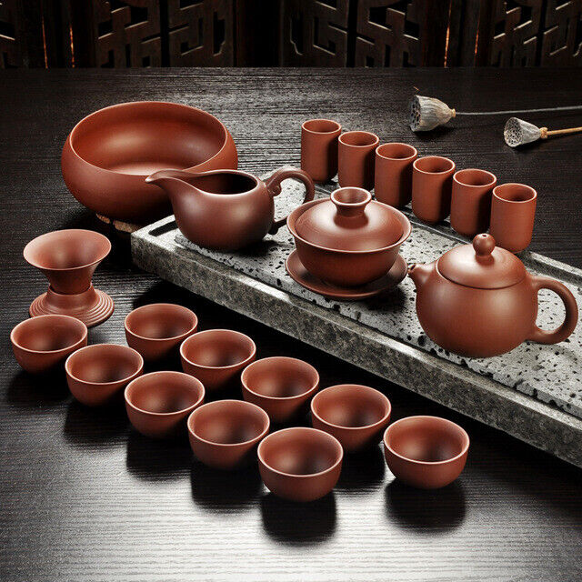 Handmade Drinkware Purple Sand Teapot Tea Set Ceramic Teapot Cup China Kung Fu
