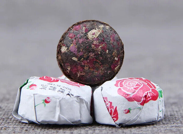 Rose Pu Er Tea Yunnan Rose Flavor Mini Puer Tuo Cha Shu Puer Loose Flavor Tea