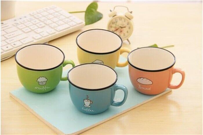 Ceramic Mug Coffee Milk Breakfast Cup Cute Porcelain Tea Mugs 250ml Novetly Gift