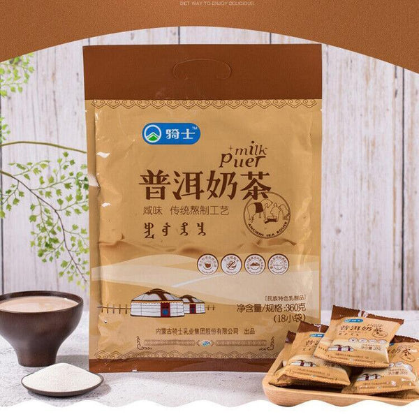 Premium Grade Inner Mongolia Knight Salty Pu'er Milk Tea Brewing 360g