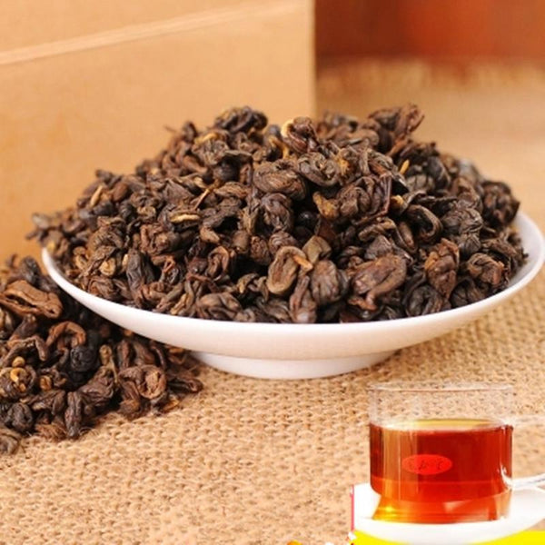 500g Yunnan Dian Hong Black Tea Fengqing Dianhong Tea Loose Cooked Red Biluo Tea