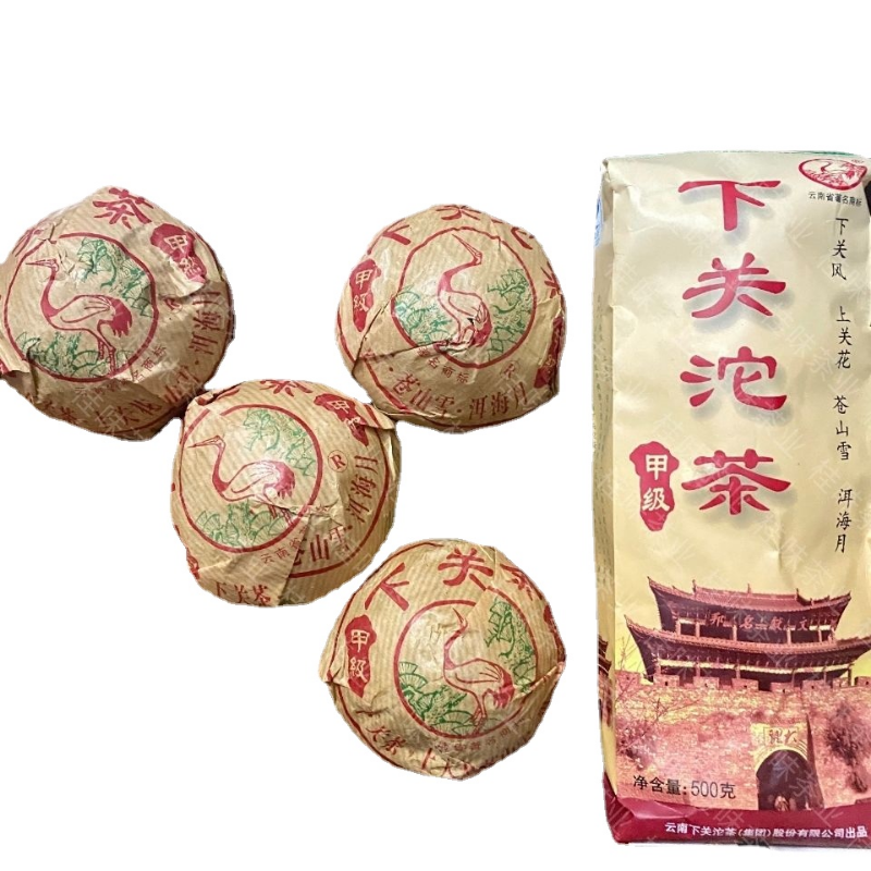 Raw Pu Erh Tea Xia Guan "Da Zhong Tuo Cha" Aged Green Pu Erh Tea 100g Main image