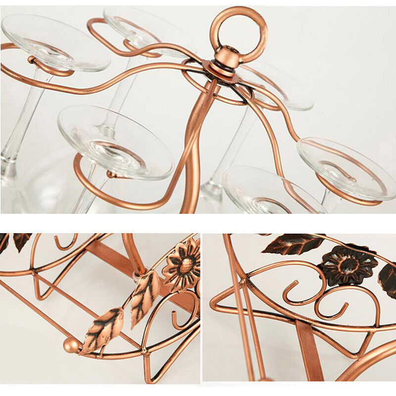Wine Rack Wine Bottle Holder Glass Cup Holder Display Champagne Bottles Stand