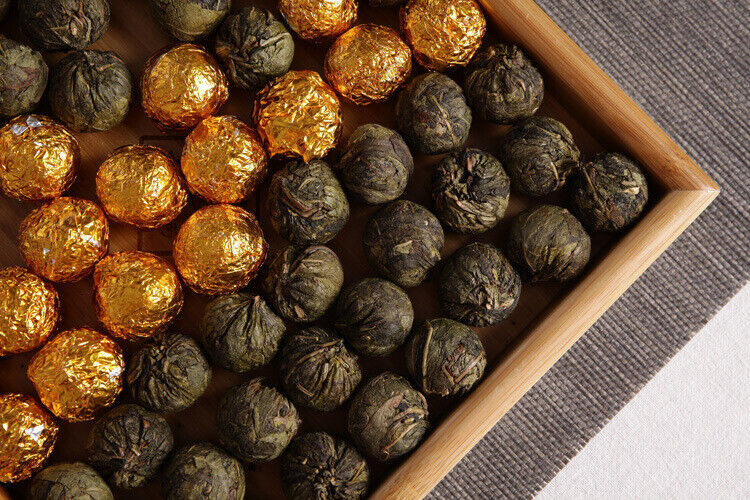 Yunnan Puerh Tea Raw Tea (Tin) Gold Leaf Dragon Ball 500g loose tea
