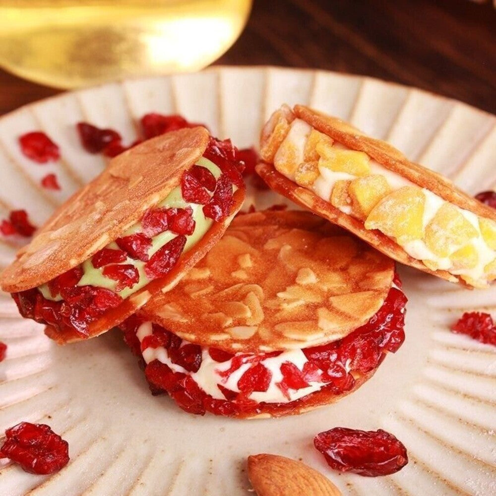 Cranberry Nougat Peach Almond Cookies Delicious Sharing Snack Main image