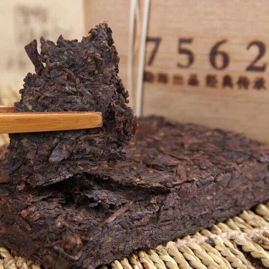 7562 Tea Brick Ripe Tea Yunnan Menghai Large Leaf Pu'er Tea Ripe Tea 250g/brick Main image