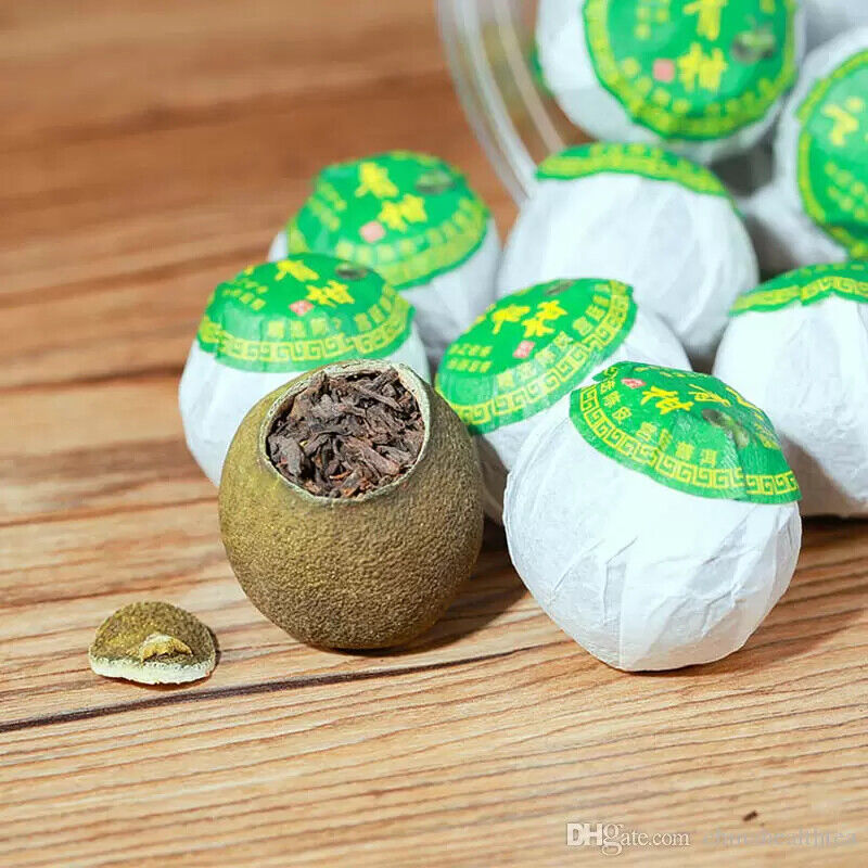 HelloYoung Dried Tangerine Cooked Puer peel ripe puer natural plant tea Xiao Qinggan 250g