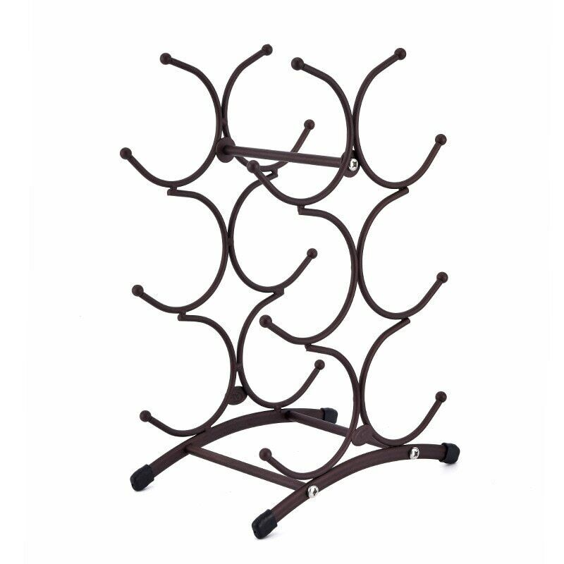 New Iron Wine Rack Home Desktop Decoration Creative European Retro Bottle Holder