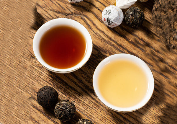 500g Yunnan Pu'er Raw Tea Dragon Pearl Tea Lincang Iceland Raw/ripe Pu'er Tea
