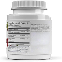 Organic Super Beets Root Capsules 90, 1000mg helps in Brain & Blood