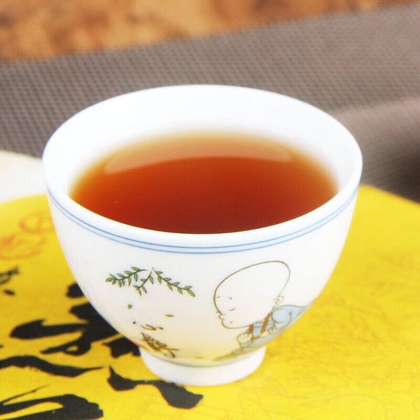 HelloYoung Premium Ripe Tea Specialty Tea Ancient Rhyme Yunnan Pu'er Black Tea 357g 老熟茶