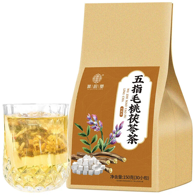 Five Finger Peach Poria Cocos Xiancao Tea Healthy Herb Tea Bag 150g/5.29oz Main image