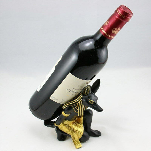 Wine Bottle Holder Resin Anubis God Wine Rack Wine Bar Kitchen Tools Accessories