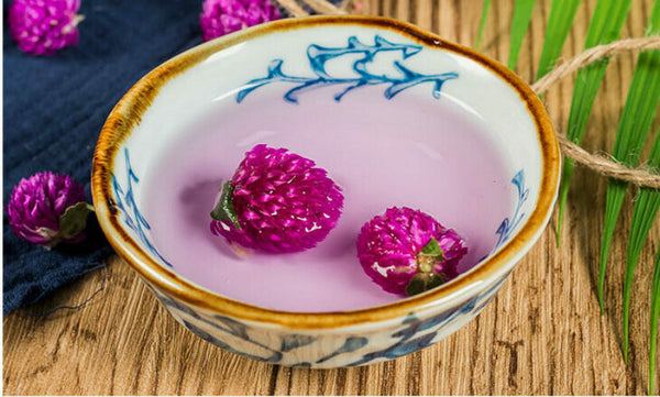 Weißer Tee Gomphrena Globosa Flower Tea Blumentee Kräutertee Drink Food