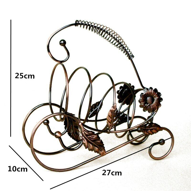Creative Sun Flower Wine Holder Freestanding Metal Bottle Rack Home Decorations