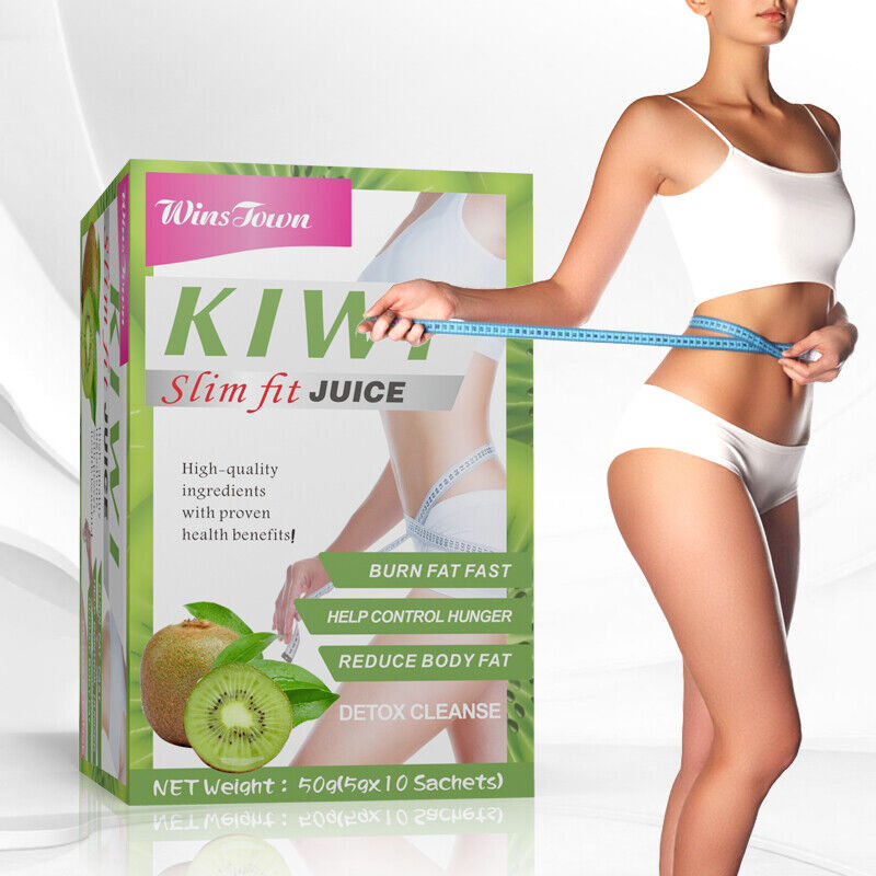 Kiwi Instant Fit Fruit Juice Flat Tummy Weight Loss Beauty Detox Powder 5g*10bag