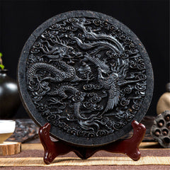 HelloYoung Dragon & Phenix Big Red Robe Top Black Tea Cake Da Hong Pao Tea Wu Long Tea500g