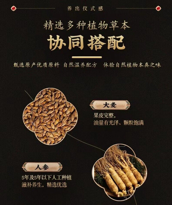 Ginseng 5-Herb Tea - Mulberry, Goji, Barley, Red Date, 150g, Wellness Tea Bags