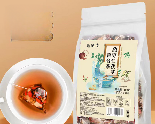 HelloYoung Sour jujube kernels Poria cocos lilies mulberries goji berries yams herbal tea