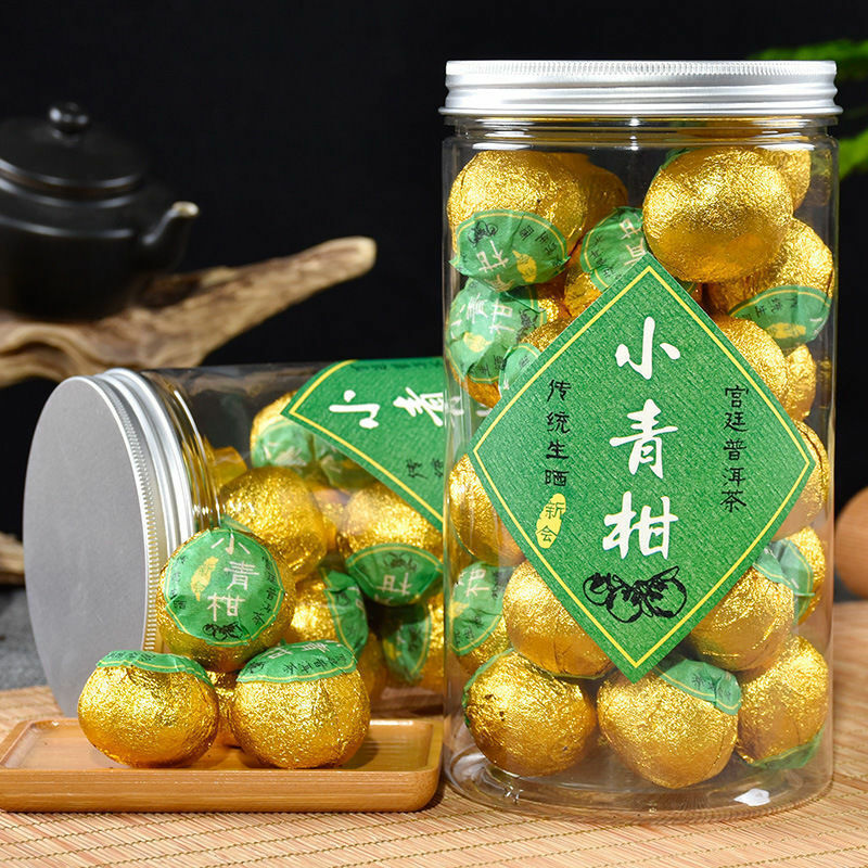 HelloYoung TeaOld Pu-erh Cooked Tea Diet Tea Puer Black Tea 250g Organic Small Orange Peel