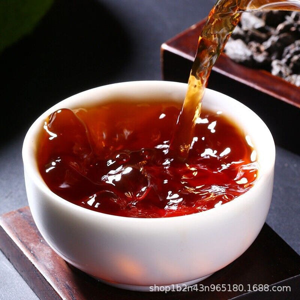 HelloYoung Fossil Glutinous Tea Fossil 500g Sweet and Glutinous Smooth Menghai Ripe Tea