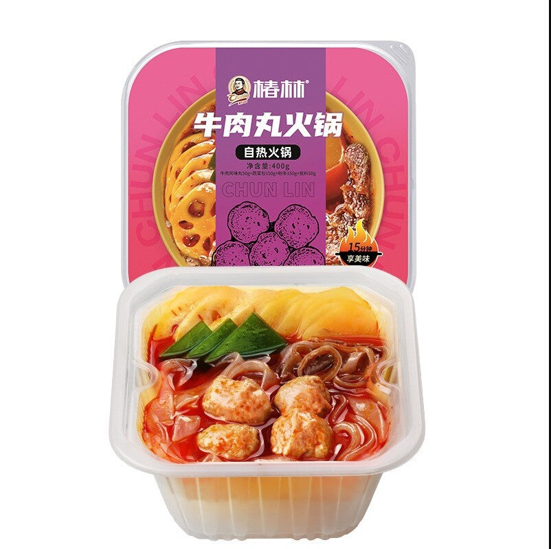 400g Beef Tripe Vegetables Fish Balls Fast Hot Pot  Chunlin Self Heating Hot Pot