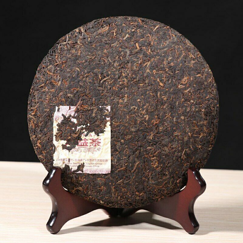 HelloYoung 357g  Puer Tea Yr TAETEA 7592 Shu Pu-erh Cake Tea Ripe Pu'er Puerh