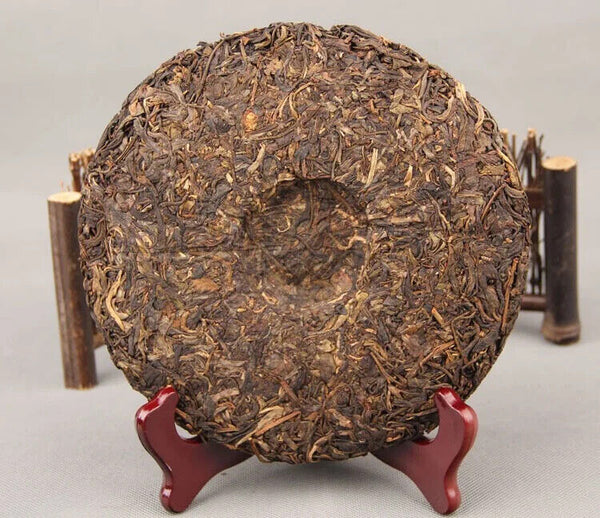 Aged Raw Puerh Tea Cake 357g Gu Hua Cha Unfermented Puer Yunnan Qi Zi Bing Cha