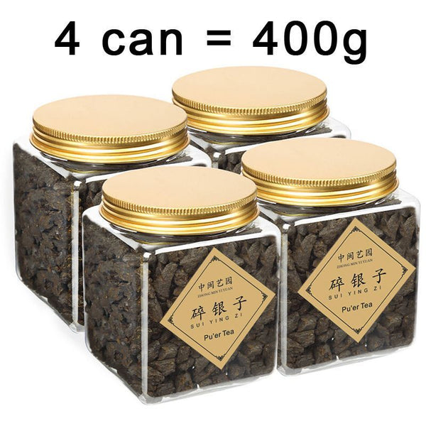 HelloYoung TeaNew Black Tea Pu'er Tea Canned Cooked Tea Fossil Old Cooked Pu'er Tea 100g