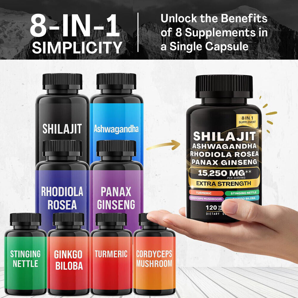 Sea Moss Bundle Black Seed Multivitamin & Shilajit Power Combo
