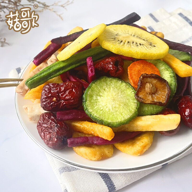 Dried Shiitake Mushroom Freeze-Dried Snack 12-Variety Mixed Vegetable Crisps Main image