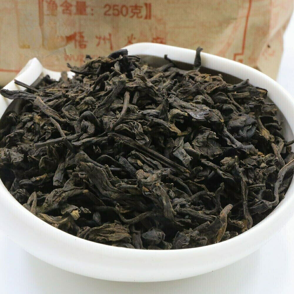 HelloYoung 250g Three Cranes Sanhe Loose Liupao Tea Dark Tea Quality 2301 Aged Teas Secondary image