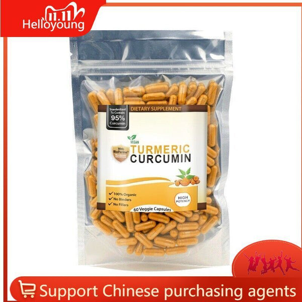 Curcumin Tumeric  Extract Capsules Antioxidant Turmeric Black Pepper 95%