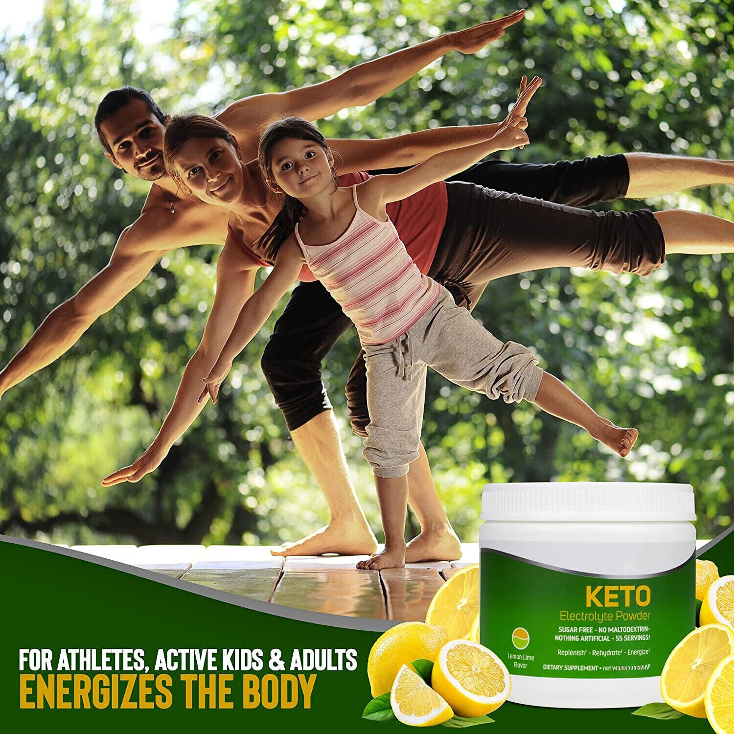 Keto Electrolyte Powder - Hydration Supplement for Ketogenic Diets 250g/8.8oz