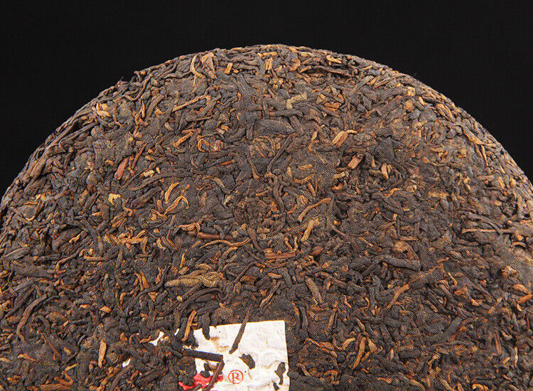 HelloYoung Long Yuan No. Pu'er Ripe Tea Cake Ancient Tree Yunnan Seven Seeds Cake 380g/cake