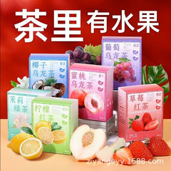 Honey Peach Oolong Tea Fruit Tea Grape Tea Bag Strawberry Lemon Black Tea
