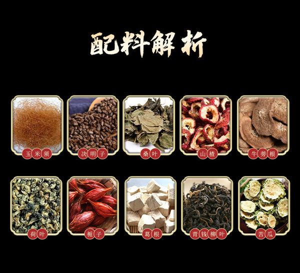 Herbal Tri-Blend Tea with Cassia Seed, Lotus Leaf and Mulberry Leaf Bags
