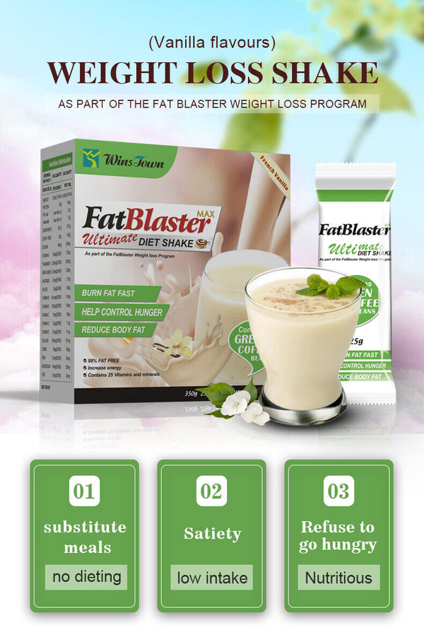 Fat Blaster Diet Weight Loss Replacement Milkshake Green Coffee Powder