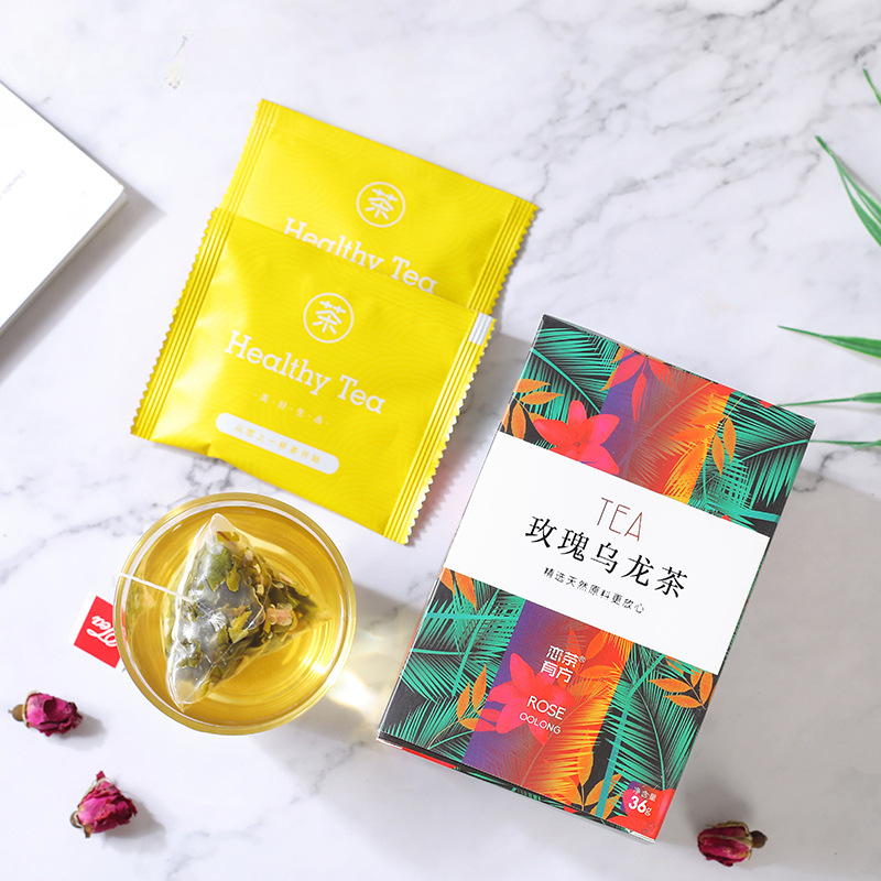 Cold Soaked Tea White Peach Oolong Honey Peach Flower Fruit Tea Triangle Bag