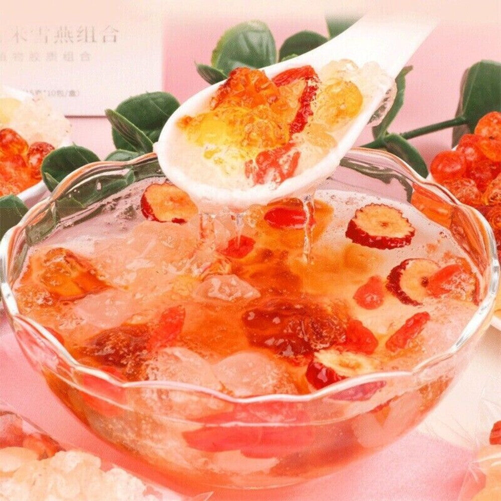 Peach Gum Snow Birds Nest Soapberry Instant Soup Base 620g 3 Cans
