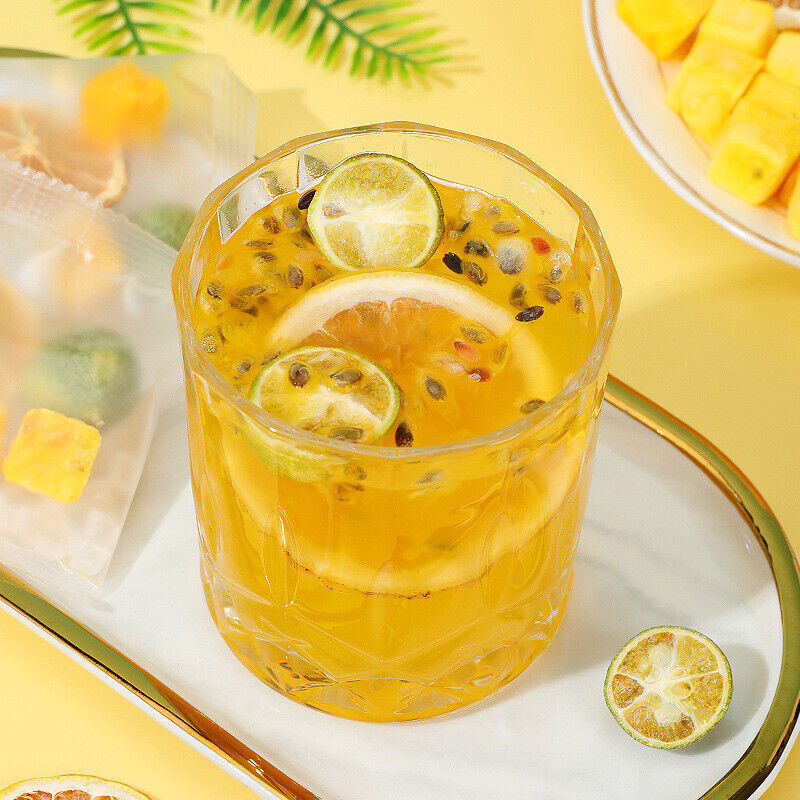 Green Orange Lemon Passion Fruit Tea Summer Cold Brew Kumquat Lemon Fruit Tea