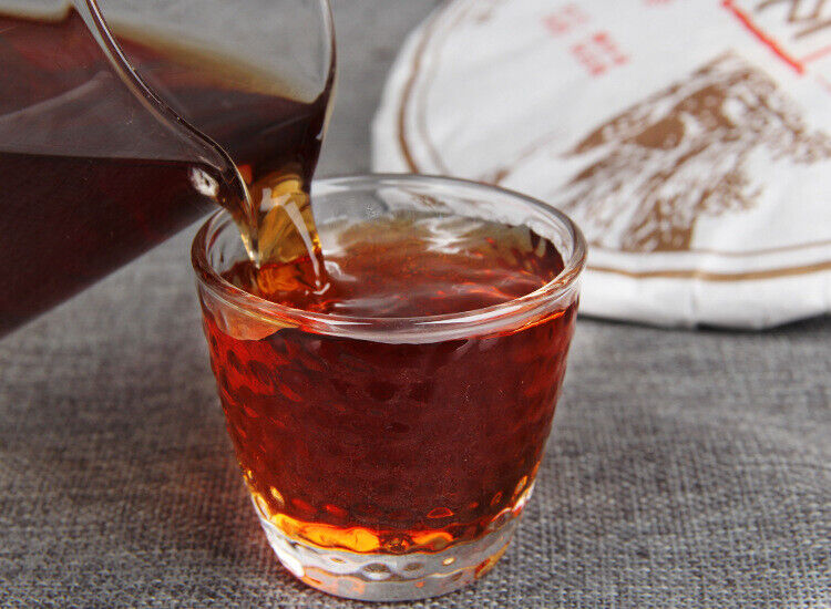 HelloYoung Yunnan Puerh Tea Seven Seed Cake Jingmai Mountain Precious Puerh Ripe Tea 12.6oz