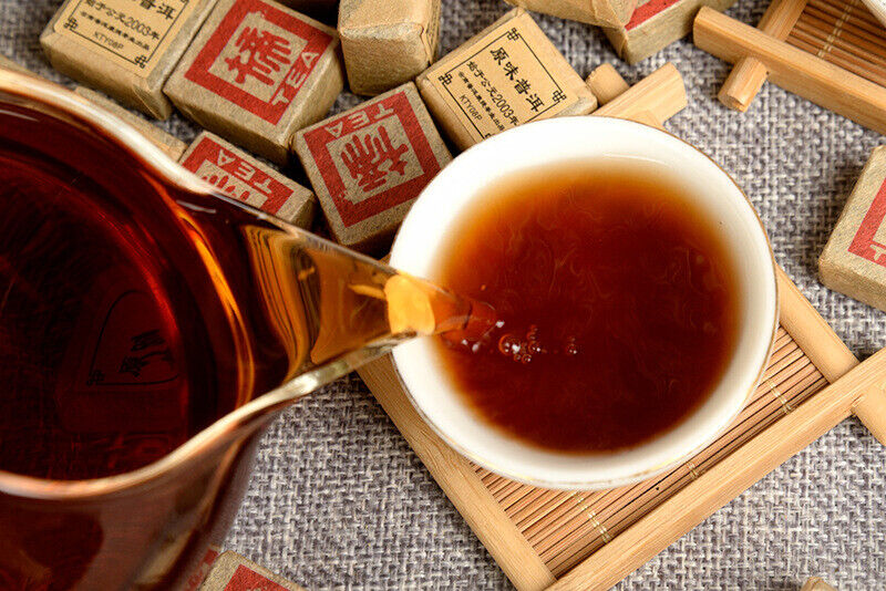 HelloYoung 500g Yunnan Pu'er Tea Leaves Mini Tuocha Original Small Square Brick Tea