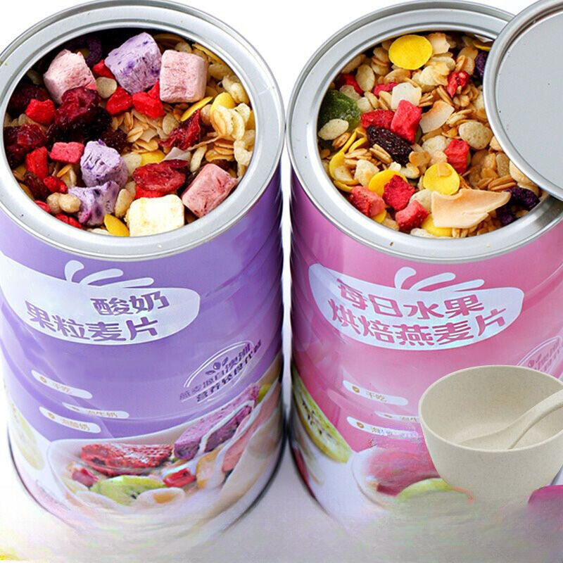 Muesli Fruit Oatmeal Dry 500g Jar Yogurt Snack Breakfast Meal Replacement Main image