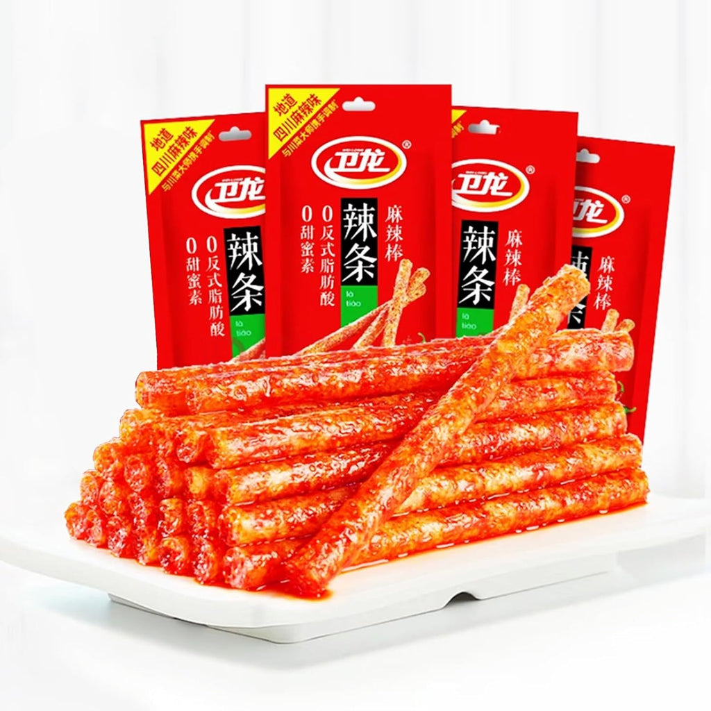 Chinese Special Snack Food 78g (Pack of 2) Spicy Strips Spicy Gluten Latiao