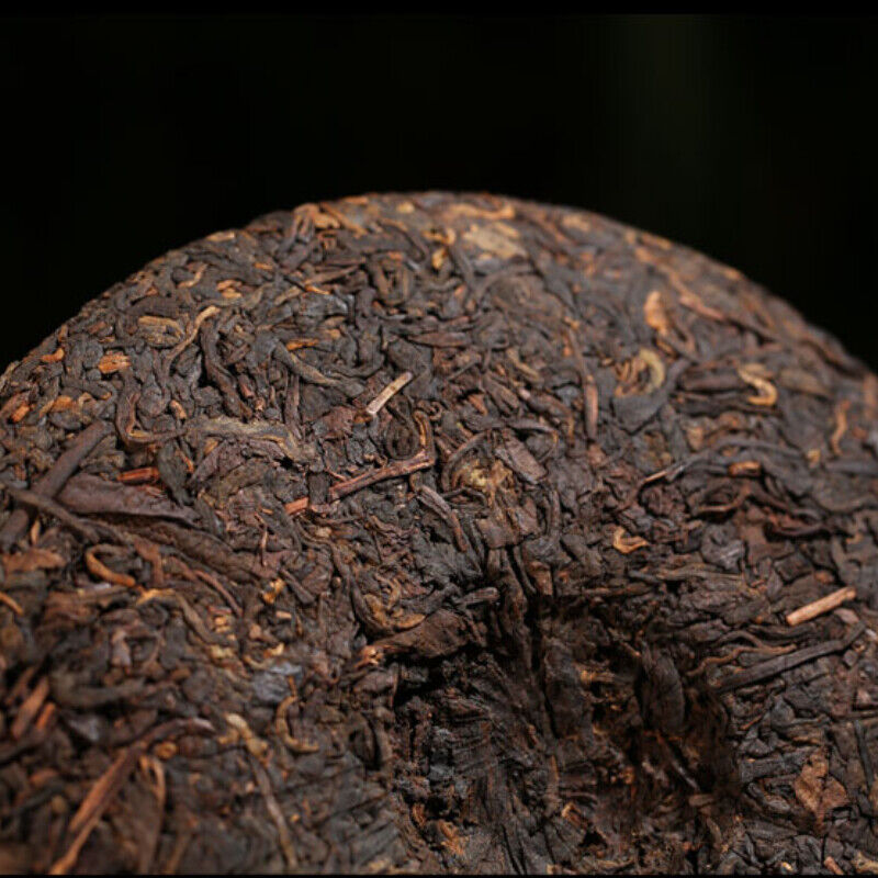 HelloYoung TeaQizi Pu'er Tea Cake 7 Cakes Top Ripe Pu Erh Black Tea 2499g Yunnan Aromatic Ruyi