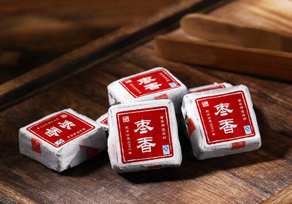 500g Yunnan Jujube Fragrant Xiaotuo Tea Square Brick Pu'er Tea Menghai Brick Tea